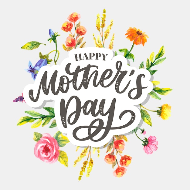 Premium Vector | Happy mothers day illustration