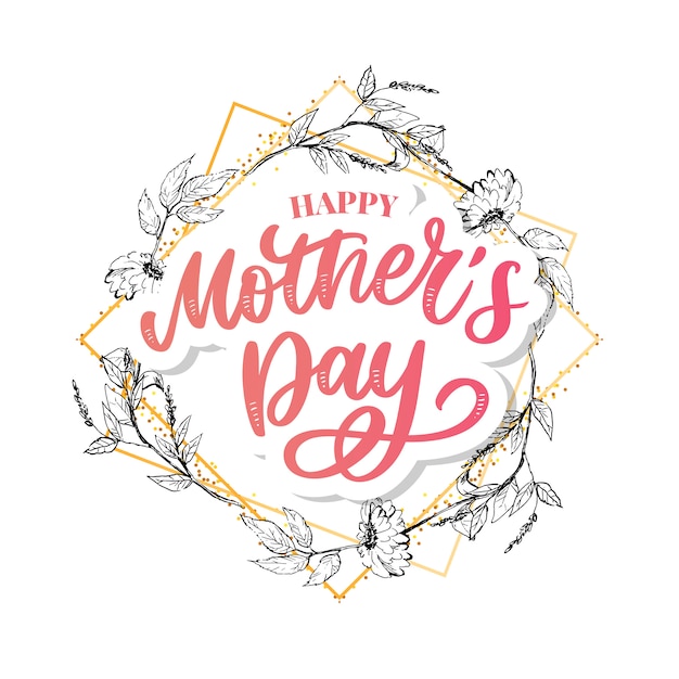 Premium Vector | Happy mothers day illustration