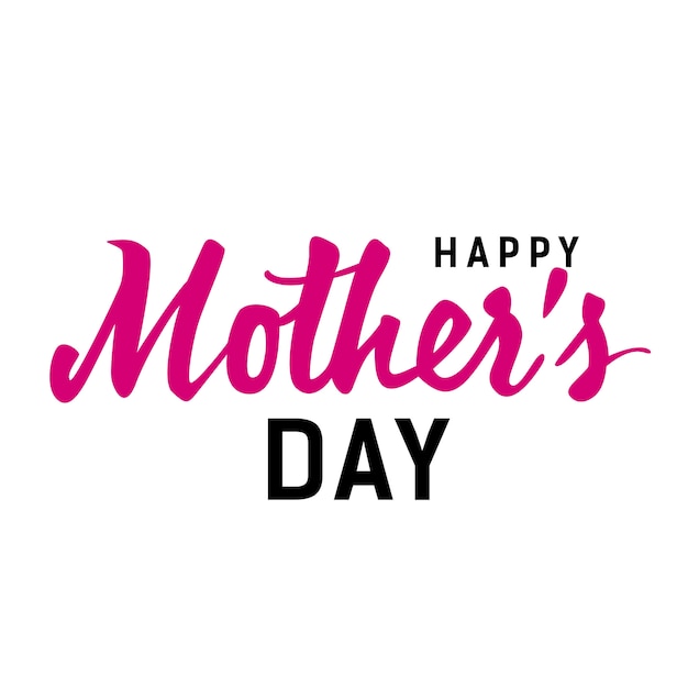 Premium Vector | Happy mothers day lettering. mothers day design element.