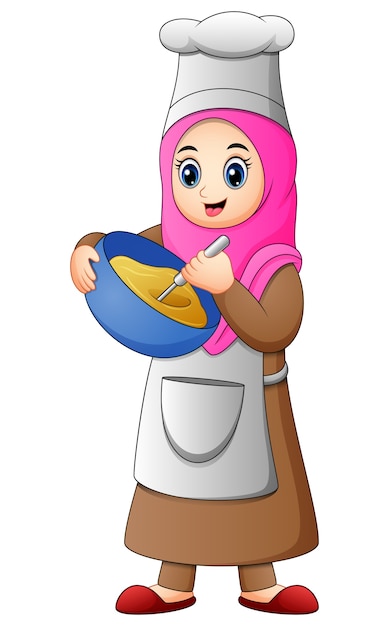 Chef Muslimah Elegant Hijab Logo Premium Vector Whether Its