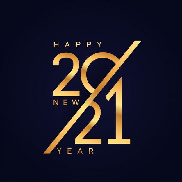Счастливый новый 2021 год фон | Премиум векторы