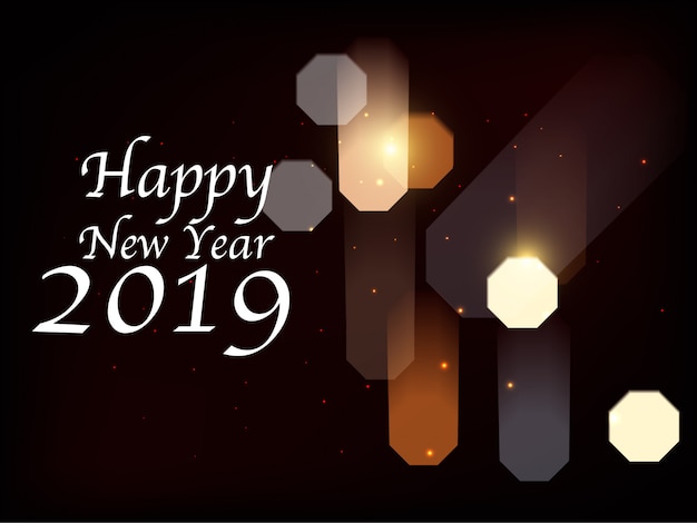 Premium Vector | Happy new year 2019