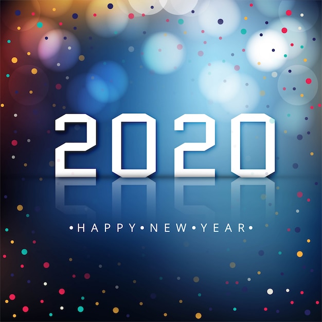 Download Happy new year 2020 colorful celebration background Vector ...