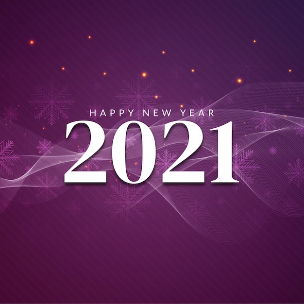 Free Vector | Happy new year 2021 decorative greeting background