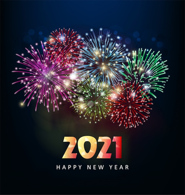 Premium Vector | Happy new year 2021, greetings.