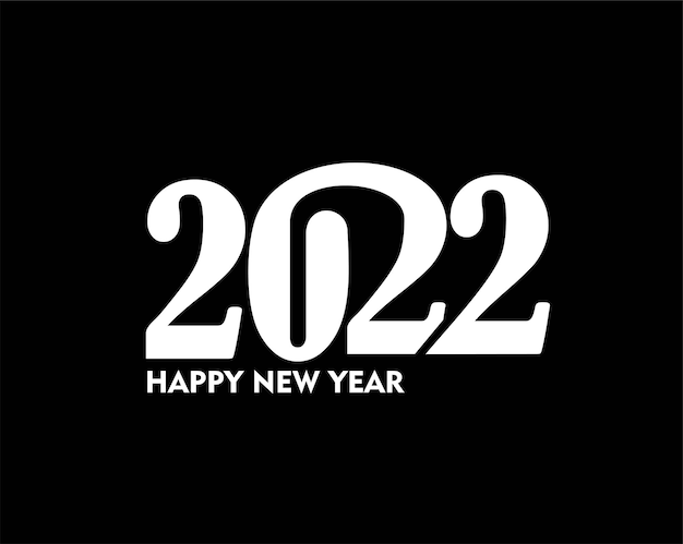 Premium Vector | Happy new year 2022 text typography design patter ...