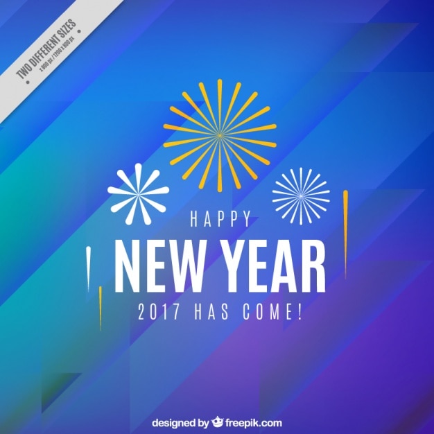 Free Vector | Happy new year abstract blue background