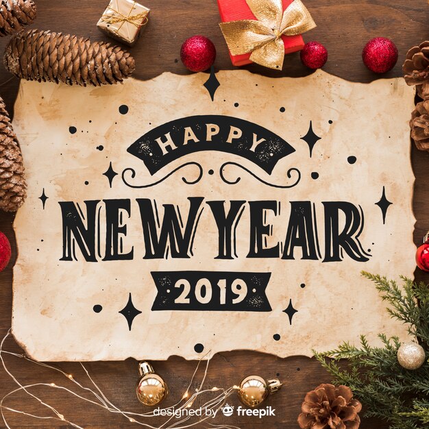 Free Vector | Happy new year background