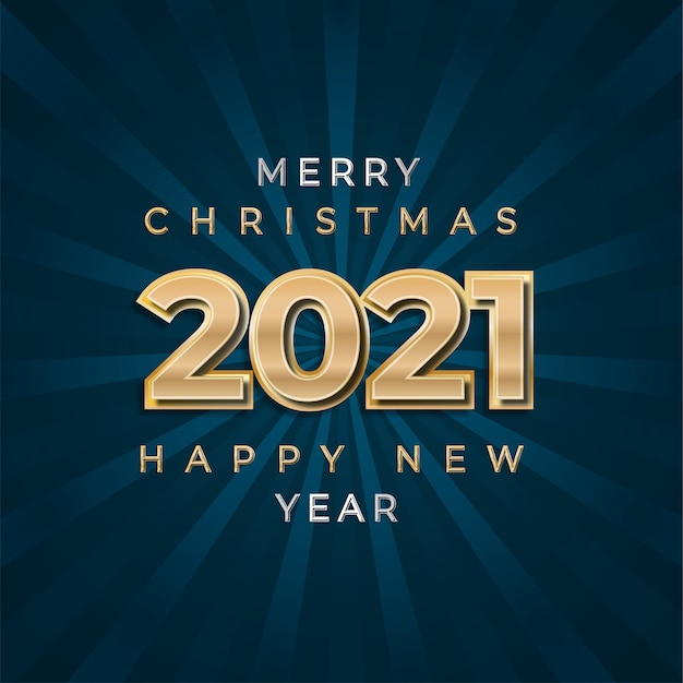 Premium Vector | Happy new year banner with gold numbers on dark background