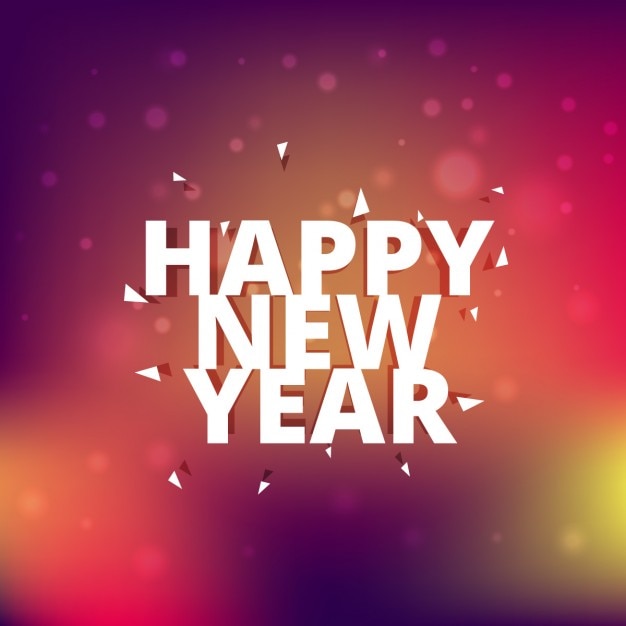 Download Free Vector | Happy new year card with confetti
