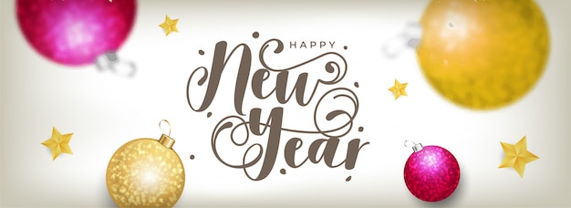 Premium Vector | Happy new year card