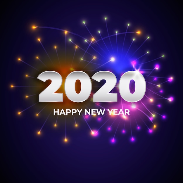 Free Vector | Happy new year concept with realistic design