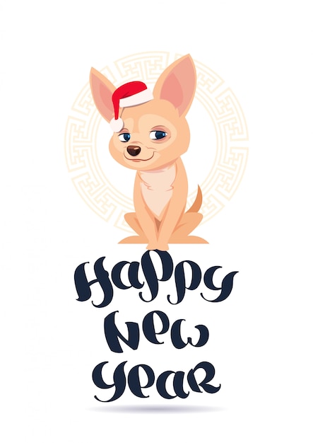 Premium Vector Happy new year greeting card with cute