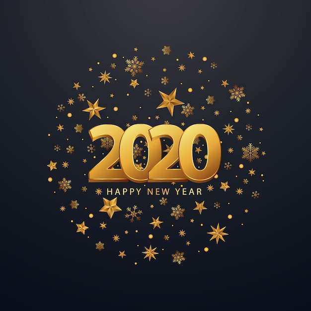 Premium Vector | Happy new year greeting cards are elegant.