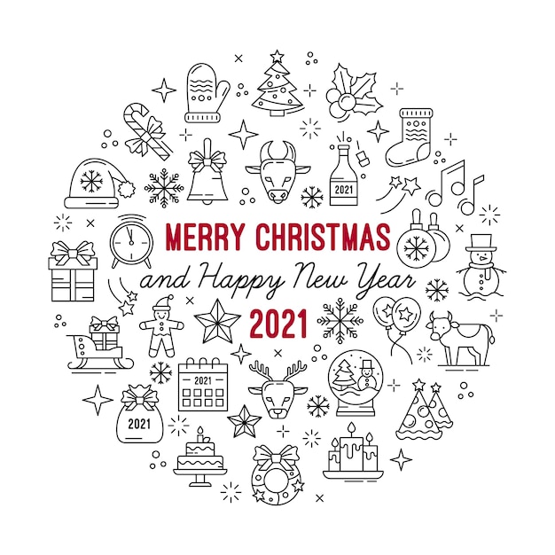 Featured image of post Happy Christmas Images Outline / Merry christmas and happy new year wallpaper for pc.