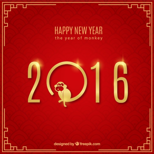 Happy new year red background | Premium Vector