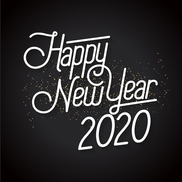 happy-new-year-style-text-background-premium-vector