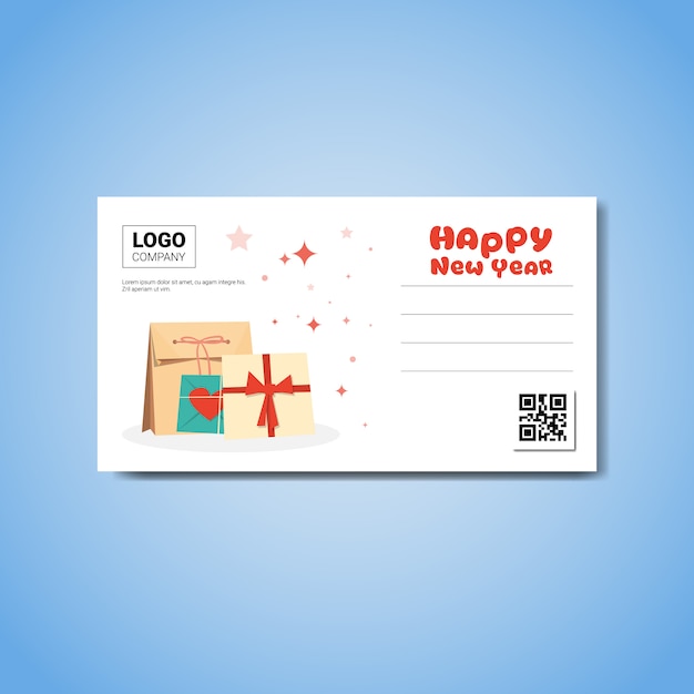Download Free Happy New Year Template Greeting Card With Place For Company Logo Use our free logo maker to create a logo and build your brand. Put your logo on business cards, promotional products, or your website for brand visibility.