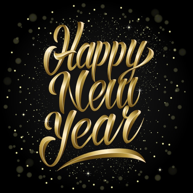 Free New Years Vector | Free Vector Clipart, Happy New Year Vector