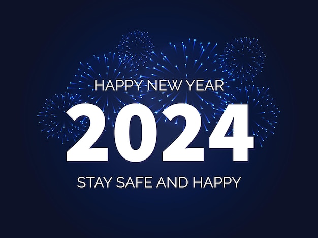 Premium Vector | Happy new years 2024 vector illustration of happy new