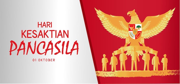 Premium Vector | Happy pancasila day illustration