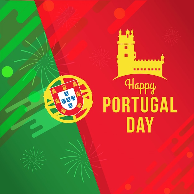 Premium Vector Happy portugal day illustration