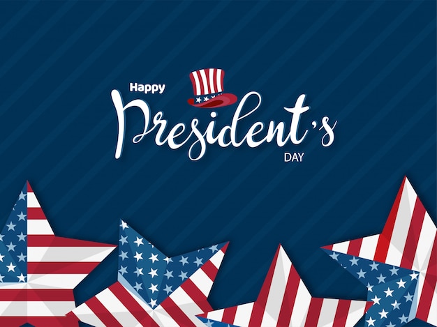Premium Vector | Happy president's day banner or poster design