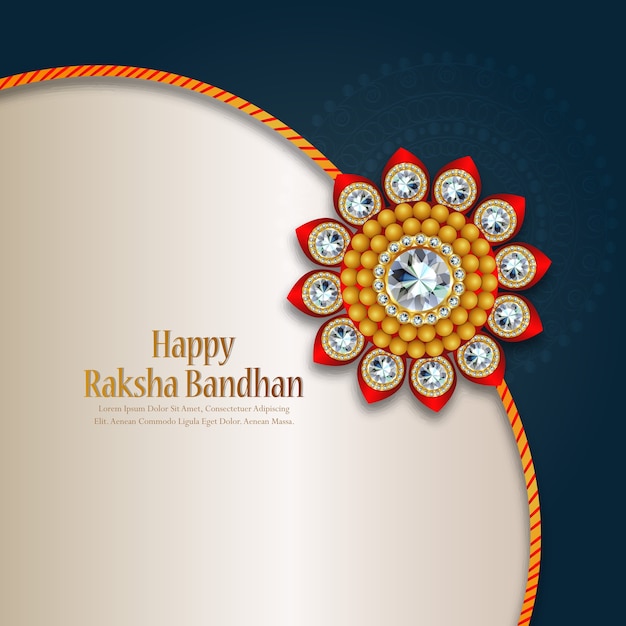 Happy raksha bandhan white creative background Vector | Premium Download