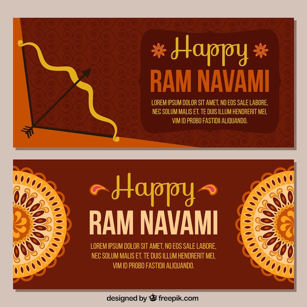 happy ram navami banners