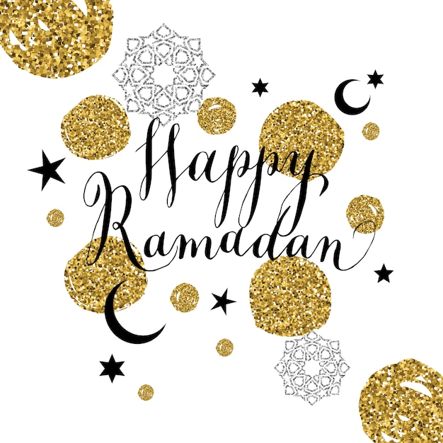 Free Vector Happy ramadan celebration card