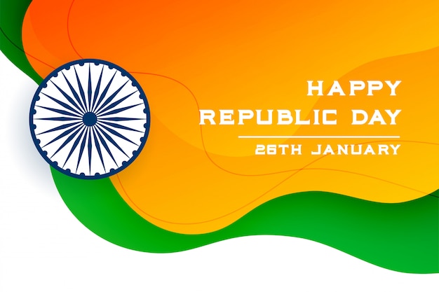 Free Vector | Happy republic day of india creative banner