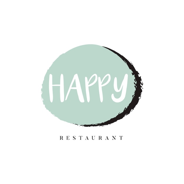 Download Free Happy Restaurant Logo Branding Vector Free Vector Use our free logo maker to create a logo and build your brand. Put your logo on business cards, promotional products, or your website for brand visibility.
