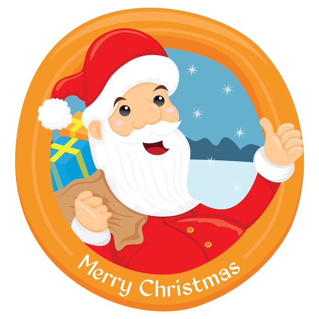 Premium Vector | Happy santa claus