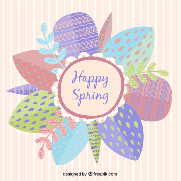 free-vector-happy-spring-card