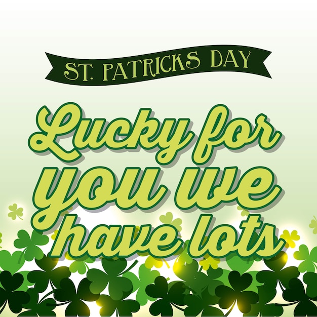 Premium Vector Happy St Patricks Day Card