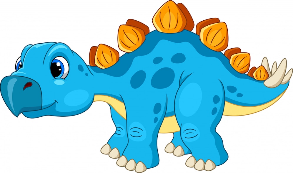 Premium Vector | Happy stegosaurus cartoon