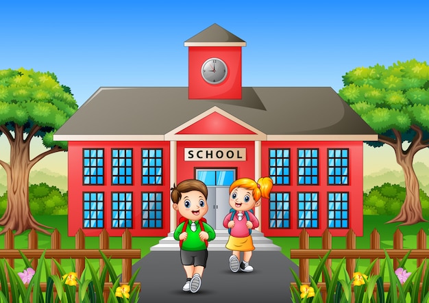 premium-vector-happy-students-going-home-after-school