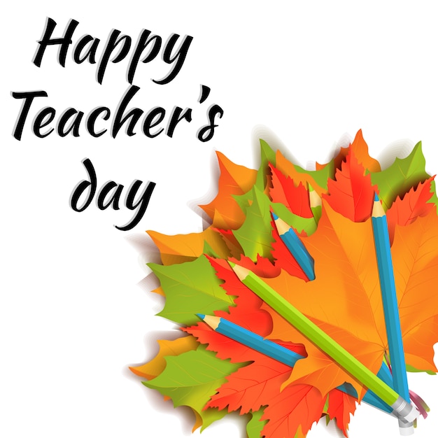 Premium Vector | Happy teachers day banner