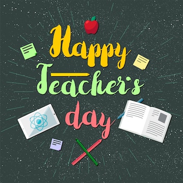 Premium Vector | Happy teachers day celebration banner