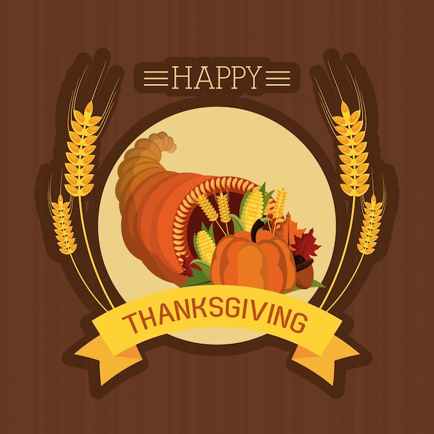 Premium Vector | Happy Thanksgiving Card