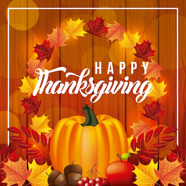 Premium Vector | Happy thanksgiving celebrate