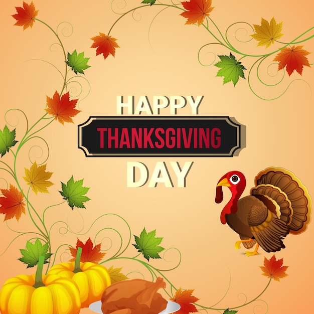 Premium Vector Happy Thanksgiving Day Banner And Card Design