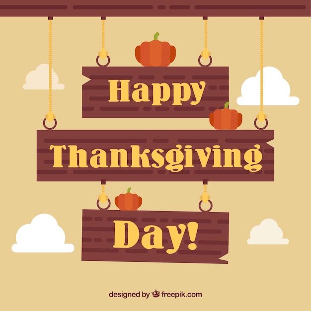 Happy thanksgiving sign background