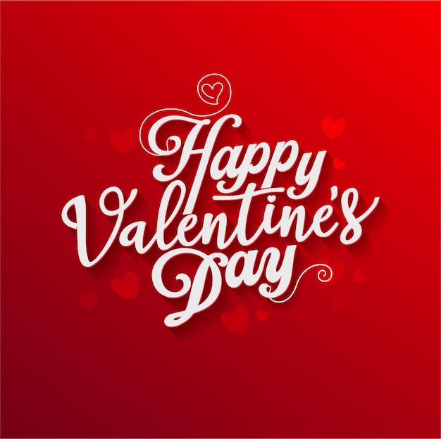 Premium Vector | Happy valentiens day lettering design