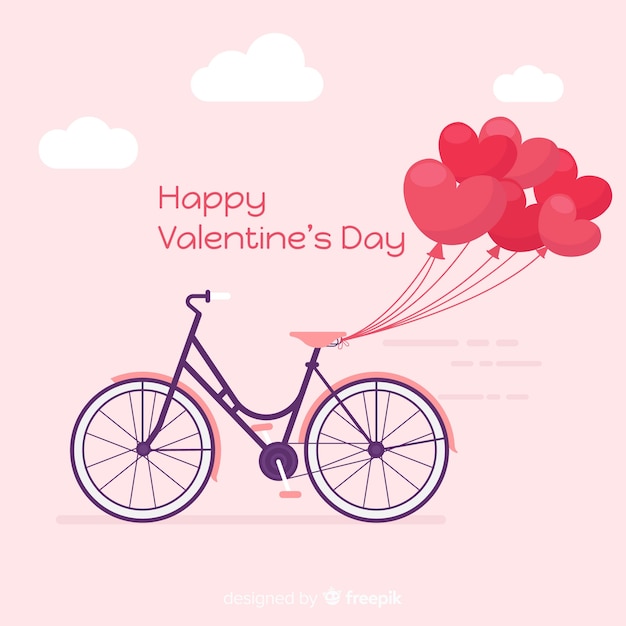 Happy valentine's day background Free Vector