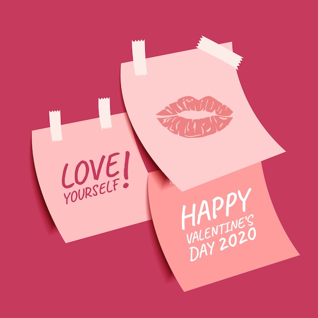 Download Free Happy Valentine S Day Collection Of Cute Sticky Notes Premium Vector Use our free logo maker to create a logo and build your brand. Put your logo on business cards, promotional products, or your website for brand visibility.