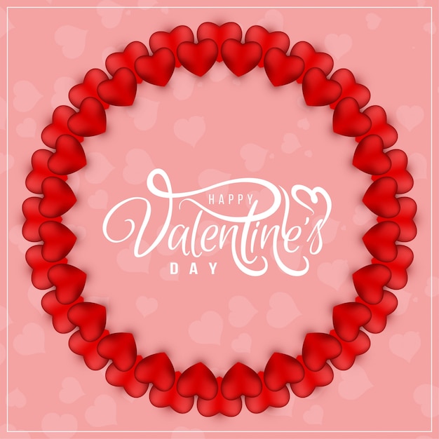 Premium Vector | Happy Valentine's Day Greeting Background Design Vector