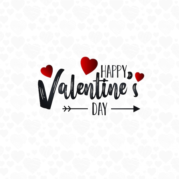 Download Happy valentine's day lettering background Vector | Free ...