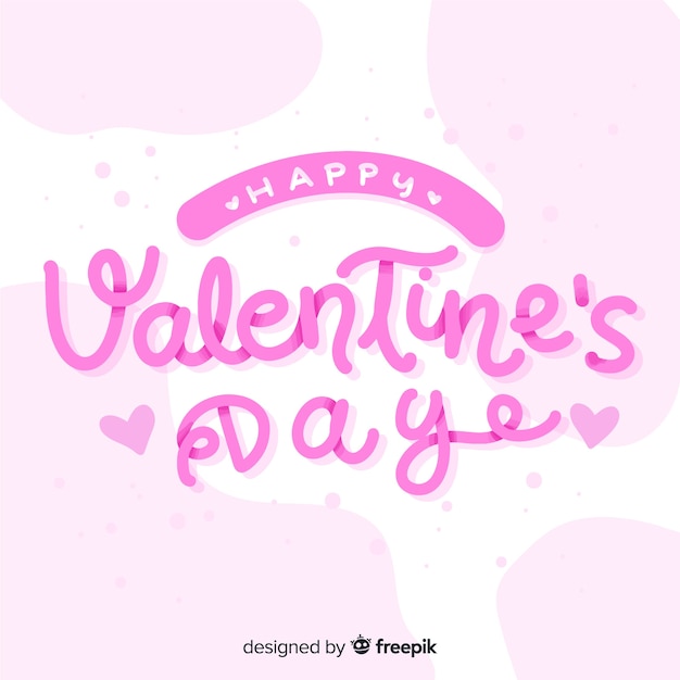 Free Vector | Happy valentine's day lettering