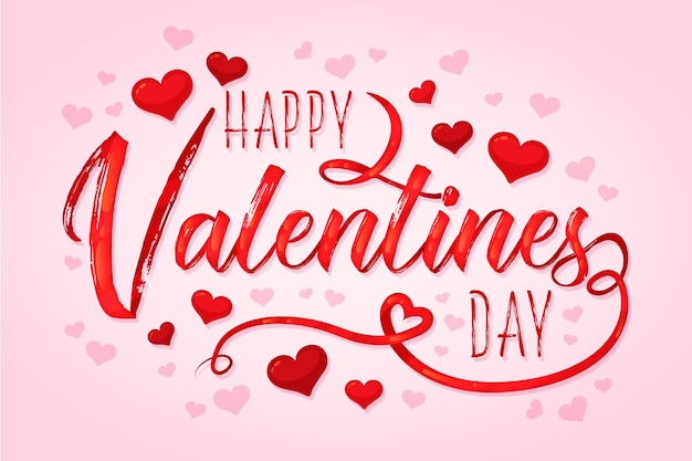 Free Vector Happy Valentine S Day Lettering